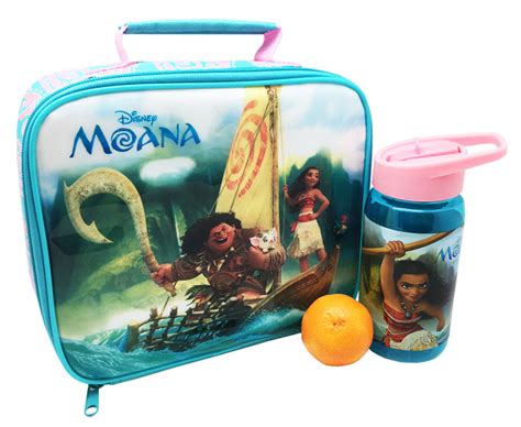 moana lunch box and bottle